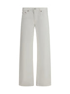 Wide Leg Jeans With Five-Pocket Design