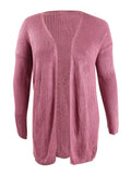 Hippie Rose Juniors' Back-Detail Long Cardigan Pink Size Small