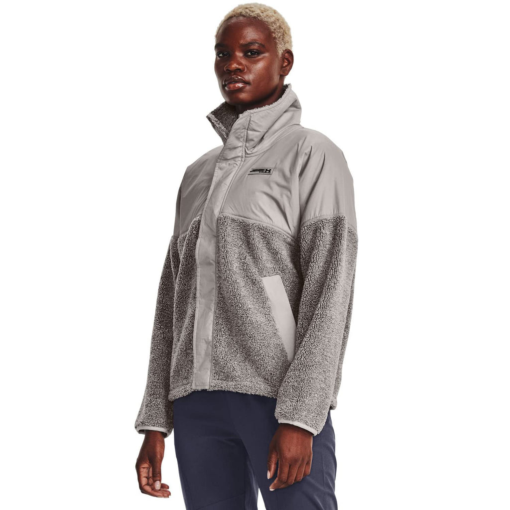 Under Armour Women's Mission Boucle Swacket Jacket - Medium