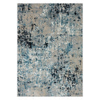 Sevita Distressed Abstract // Blue + Beige