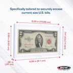 DELUXE Currency Slab Dollar Bill Plastic Case WITH STAND