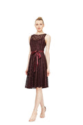 SL Fashions Womens Fit and Flare Dress Fig Sleeveless 16