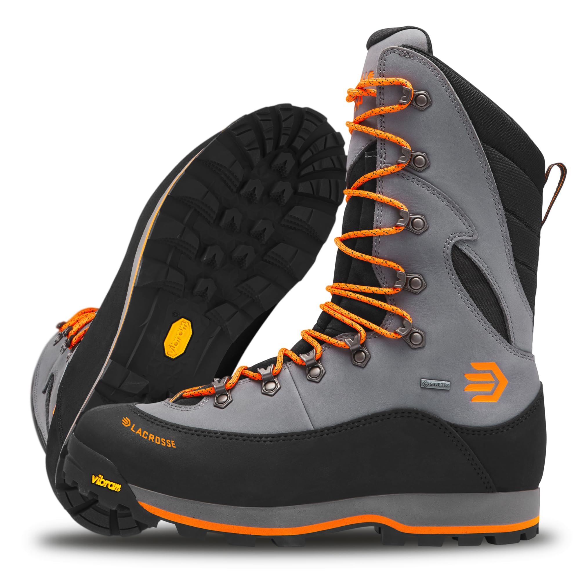LaCrosse Mens Ursa LS 10 400G Waterproof Hunting Boots Gunmetal 9