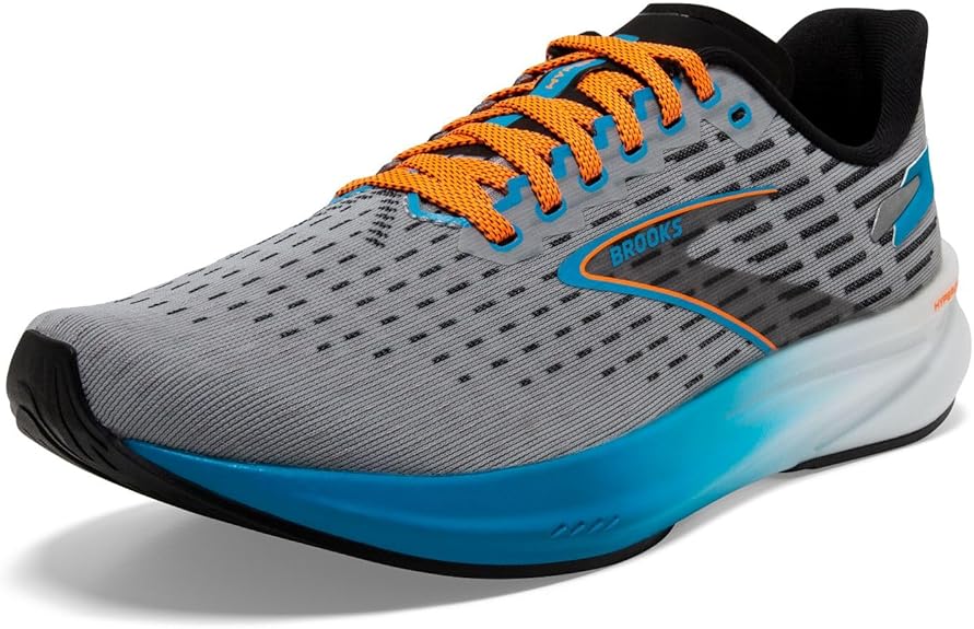 BROOKS HYPERION GREY/ATOMIC BLUE/SCARLET ,10