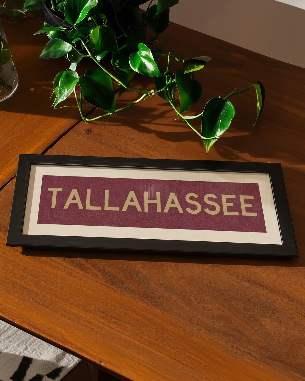 Framed Tallahassee Garnet Bus Scroll
