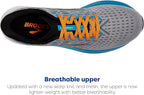 BROOKS HYPERION GREY/ATOMIC BLUE/SCARLET ,10