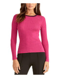 Rachel Roy Womens Pink Long Sleeve Crew Neck Blouse Evening Top Size XXL