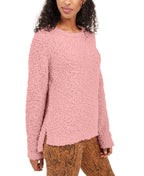 Hippie Rose Juniors' Textured High-Low Sweater Pink - XS