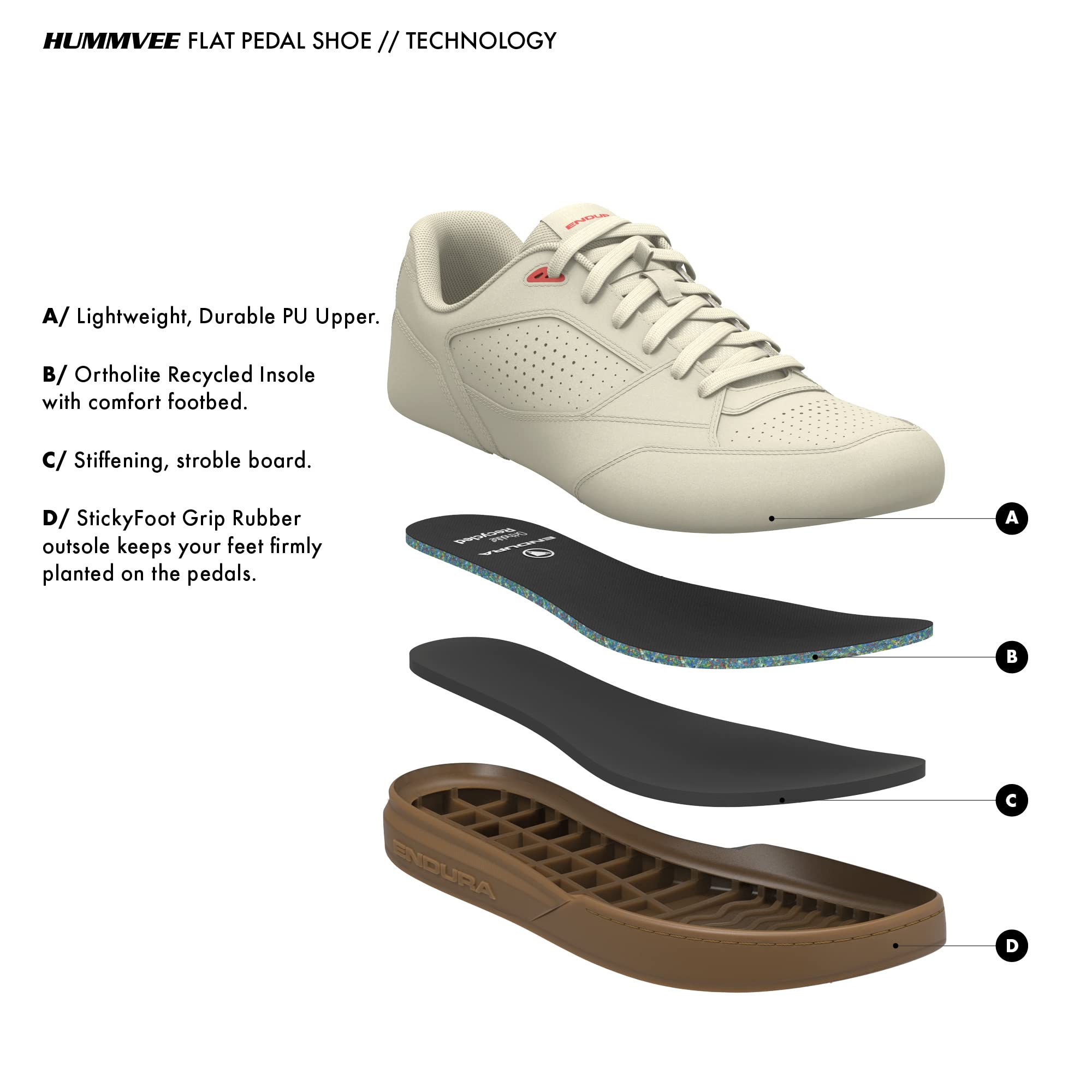 Endura Hummvee Flat Mountain Bike Shoes - Black