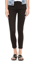 DL1961 Women's Florence Instasculpt Mid-Rise Skinny Fit Cropped Jean, Black, 26