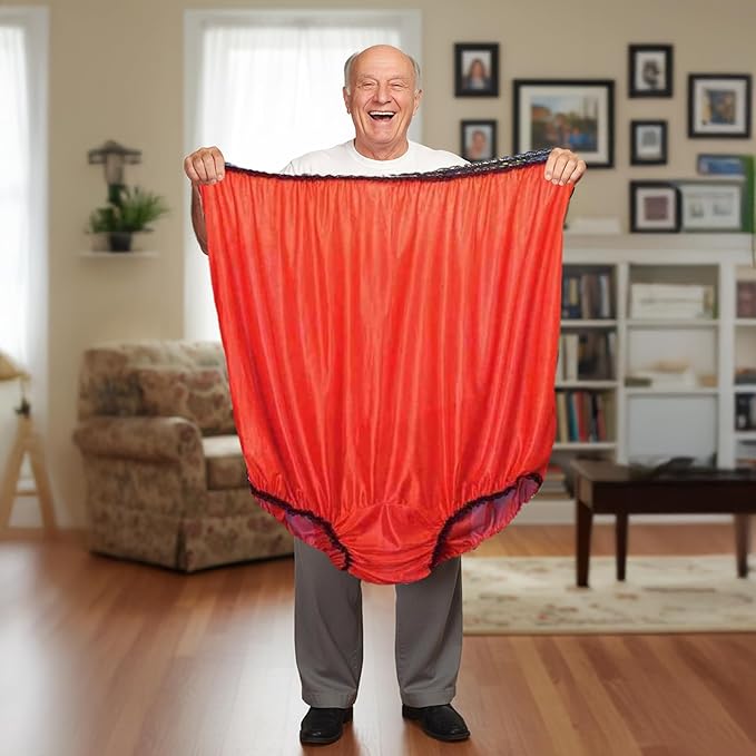 Big Momma Undies – Hilariously Oversized Red Bloomers! Granny Underwear 🩲 😂