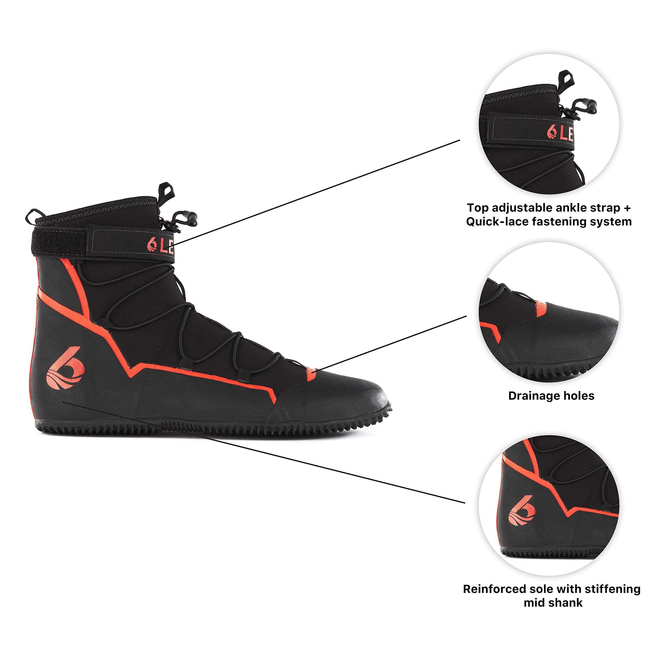 Level Six Creek Neoprene Boots - Black