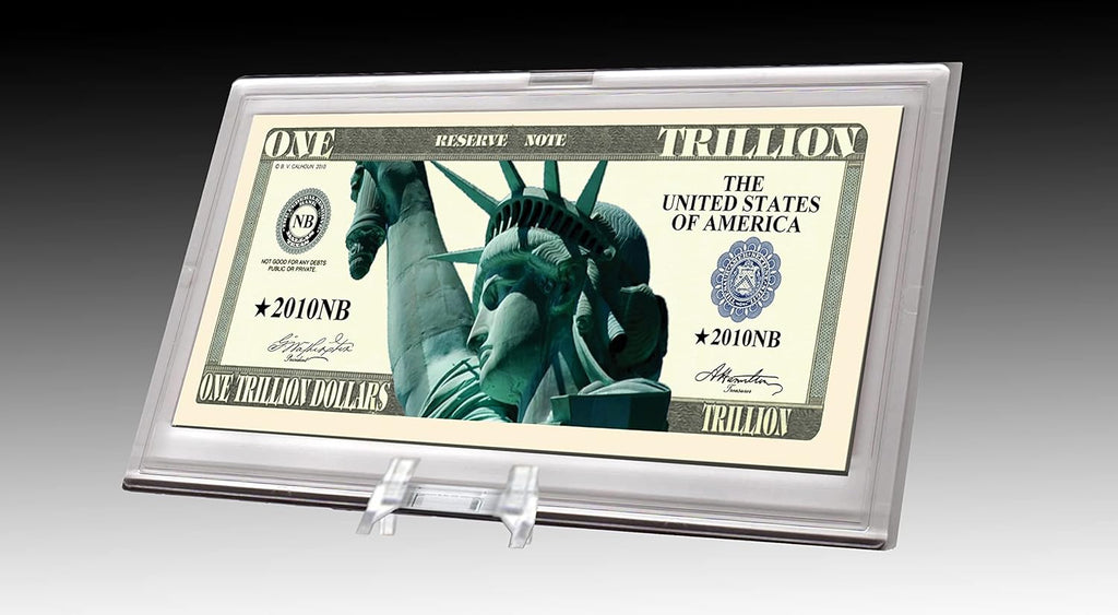 DELUXE Currency Slab Dollar Bill Plastic Case WITH STAND