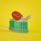 Itty Bitty Snails (Bag of 9) - Mini Garden Figurines Art Crafts - Archie McPhee