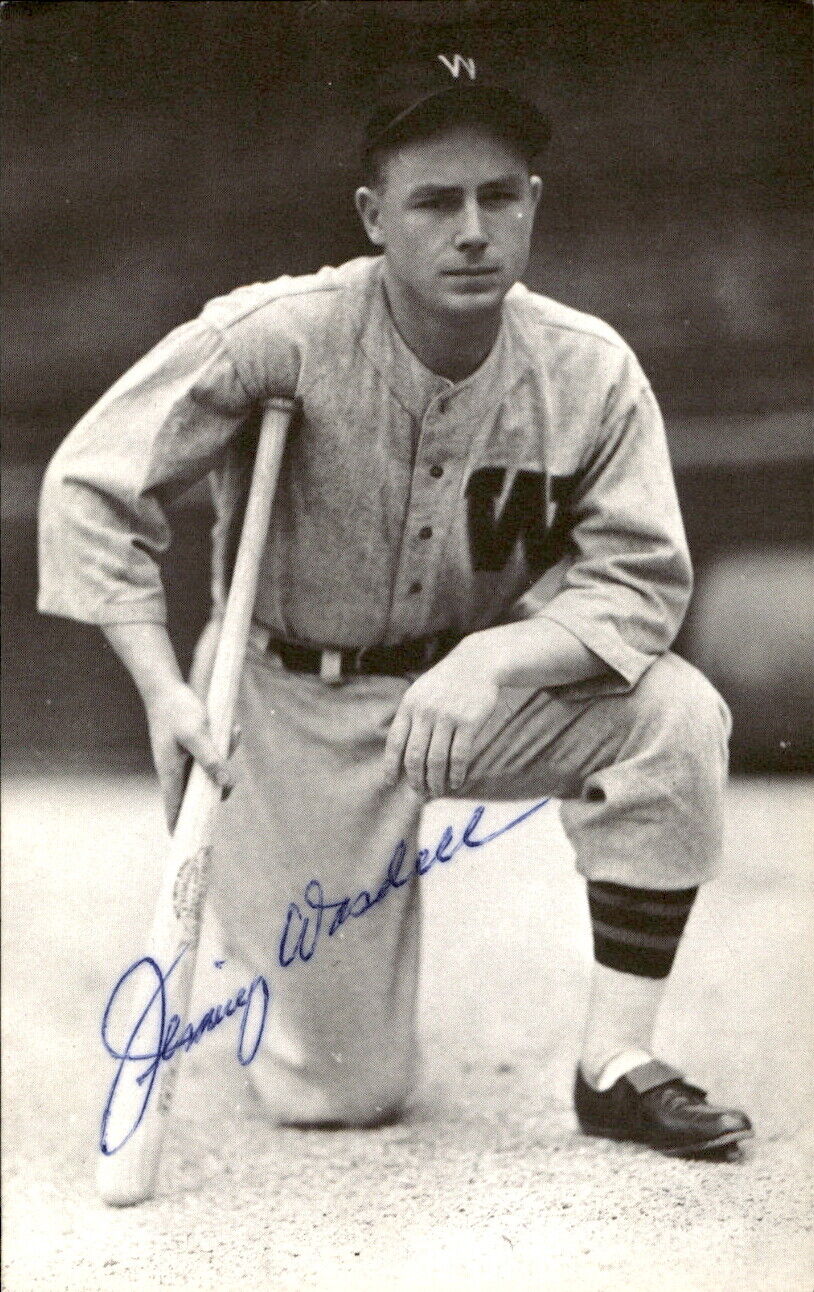 Jimmy Wasdell Senators d. 1983 Signed/Autographed 3x5  Photo 179306