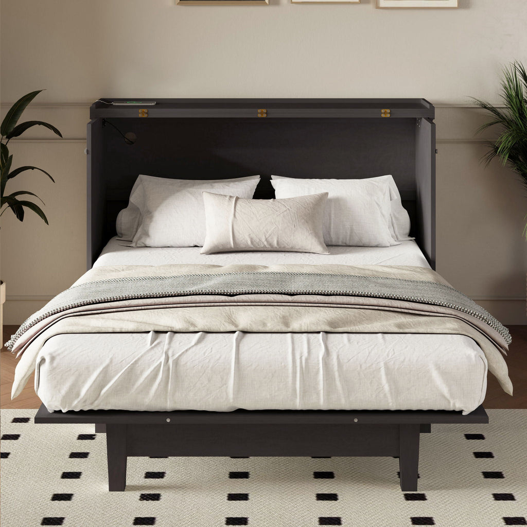 Solid Pine Murphy Bed Chest Cube Cabinet Bed