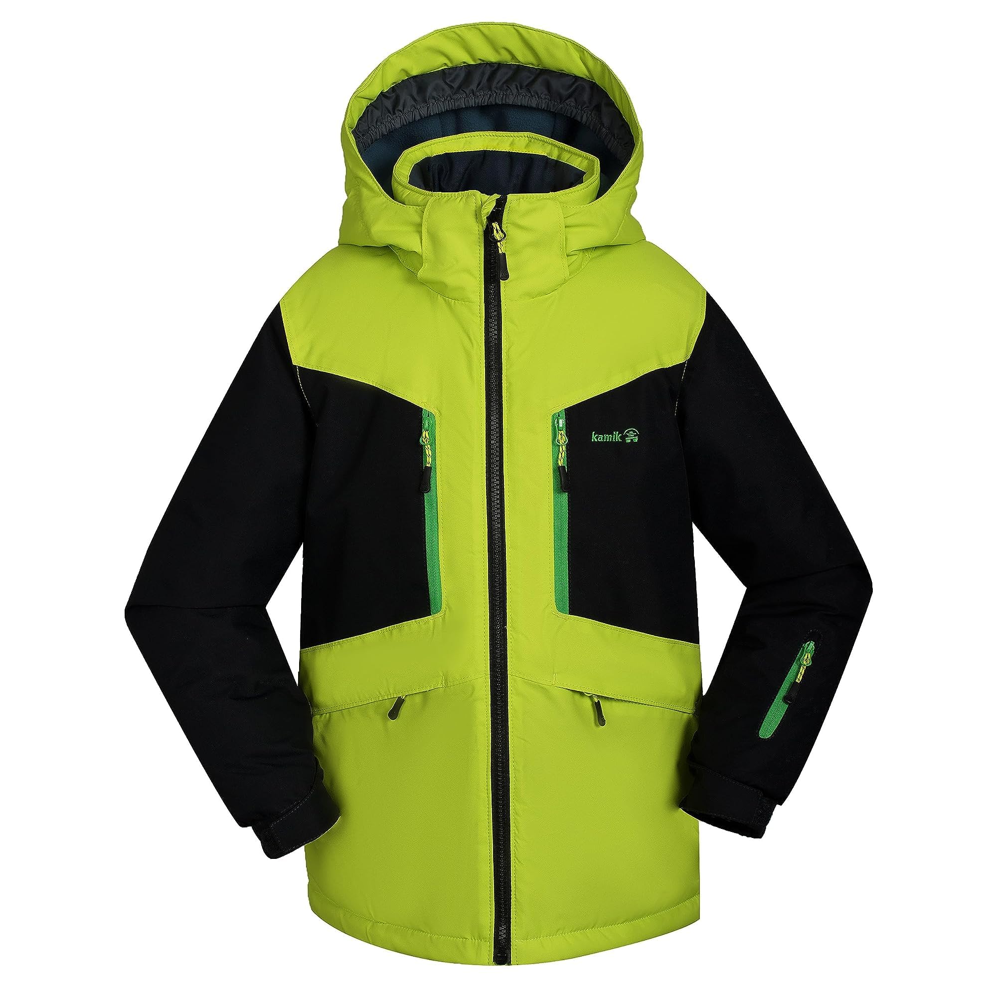 Kamik Boys Max Insulated Jacket - Lime/Black