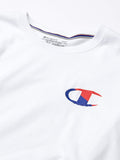 Champion Men's Branded C-Logo Short Sleeve Sleepwear Tee, White, X Large