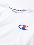 Champion Men's Branded C-Logo Short Sleeve Sleepwear Tee, White, X Large