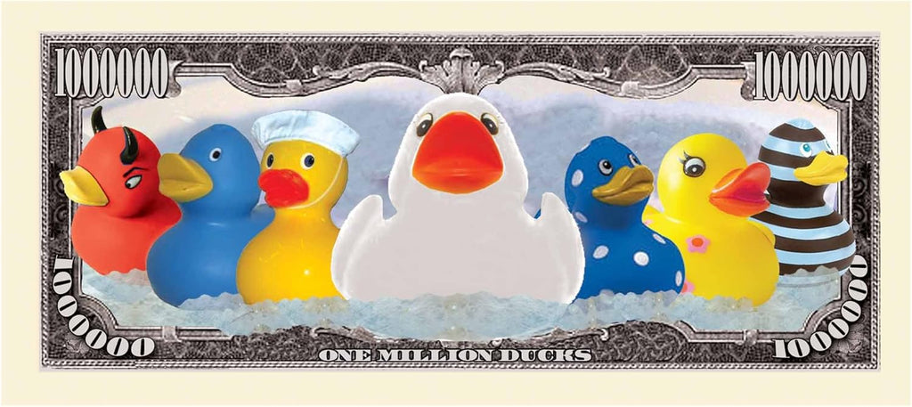 10 TOTAL - Rubber Ducky Million Dollar Collectible Novelty Bills - Funny Money