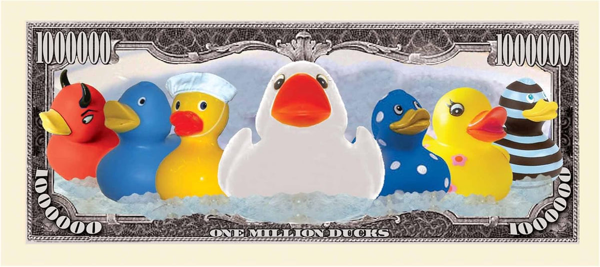 10 TOTAL - Rubber Ducky Million Dollar Collectible Novelty Bills - Funny Money