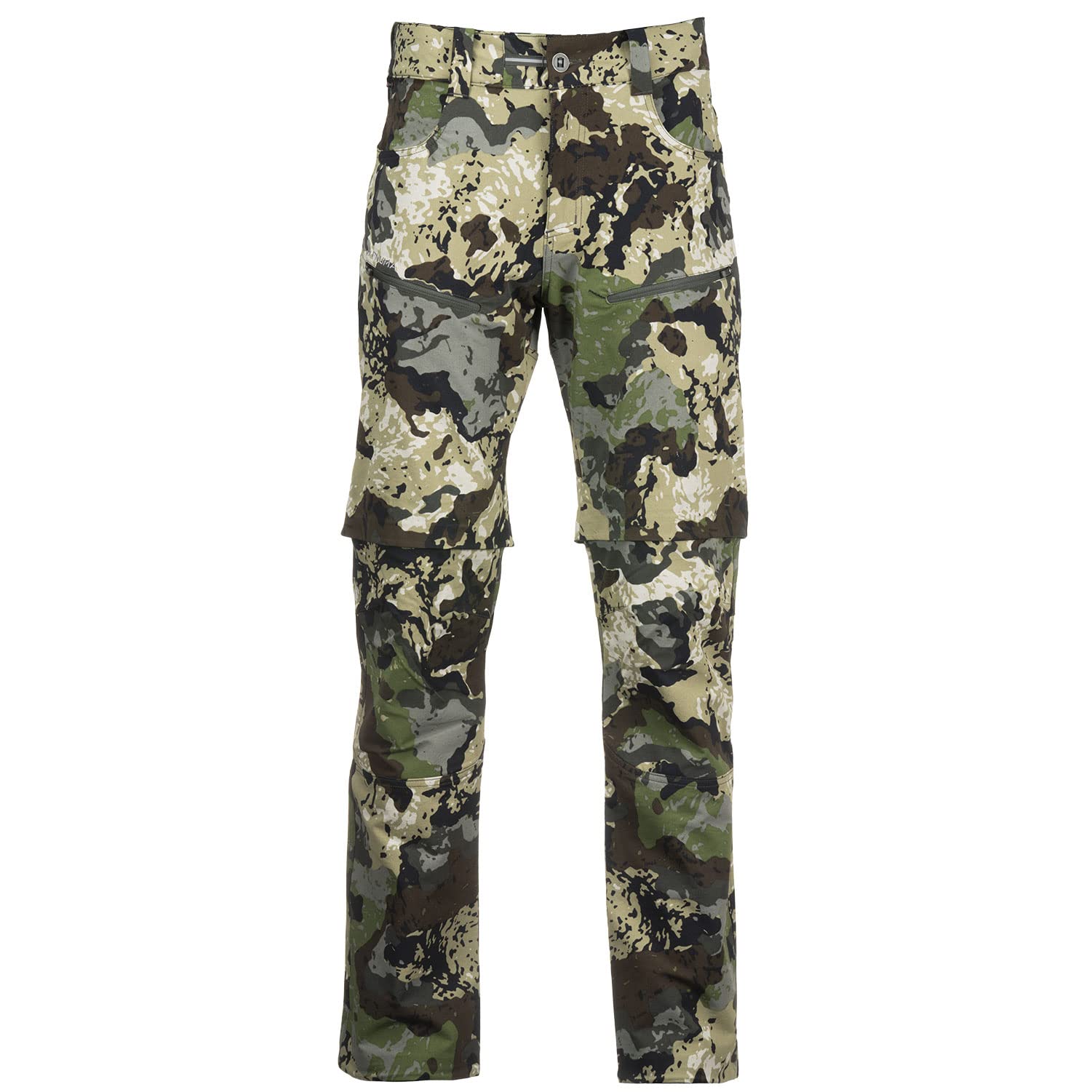 Pnuma Outdoors Pursuit Zip Off Hunting Pants Caza Camo 4 Way Stretch Quick Dry 38W x 32L