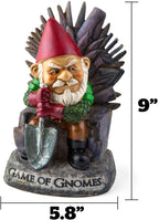 Game of Gnomes Garden Statue – Funny Outdoor Gnome, Yard Decor, Lawn Ornament