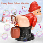 Bubble Blowing Santa - Fart Bubble Machine with Flashing Lights & Music Gift