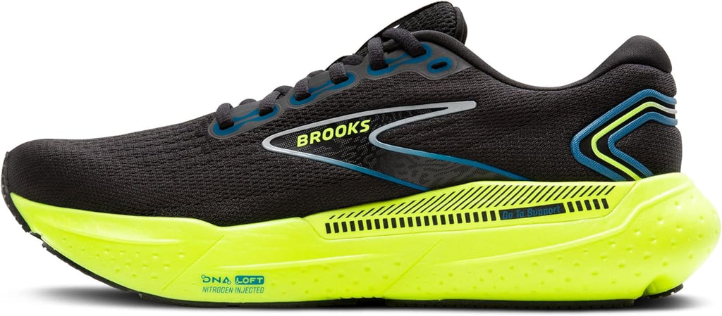 BROOKS GLYCERIN GTS 21 BLACK/BLUE/NIGHTLIFE ,9.5