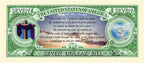 Set of 10 - Jesus Christ Praise The Lord Christian Religious Novelty $7 Bills