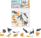 Itty Bitty Cats (Bag of 12) - Tiny Statue Prop Decor Figurines - Archie McPhee