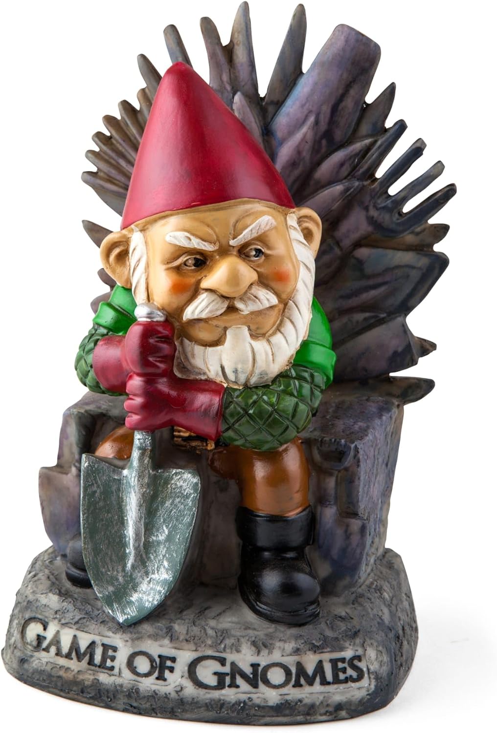 Game of Gnomes Garden Statue – Funny Outdoor Gnome, Yard Decor, Lawn Ornament