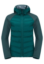 Jack Wolfskin Tasman Down Hybrid Hiking Jacket - Sea Green