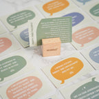 40 Positive Daily Quote Cards with Wooden Stand & Tin – Motivational Desk Decor