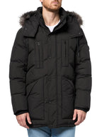 Andrew Marc Men's Outerwear Down Puffer Jacket, Black, XX-Large