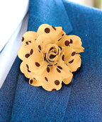 Polka Dot Flower Lapel Pin