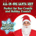 Men's Economy Felt Santa Claus Suit Costume