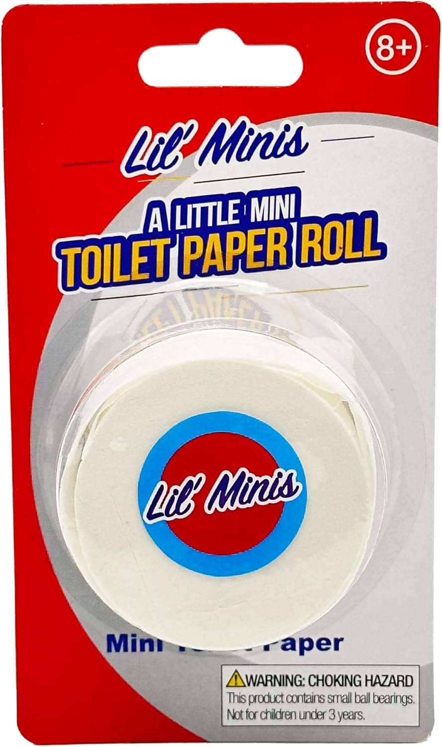 🚽 Mini Toilet Paper Roll – Evil Bathroom Prank Gag (2" Inches)