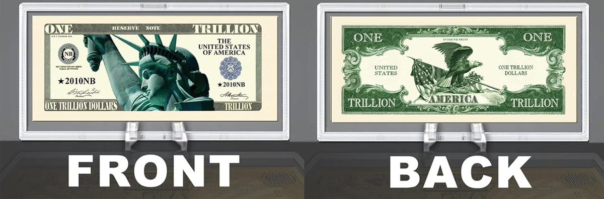 DELUXE Currency Slab Dollar Bill Plastic Case WITH STAND