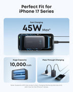 Anker Nano Power Bank (10K, 45W, Built-In Retractable USB-C Cable)
