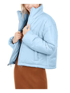 Celebrity Pink Women Powder Blue Puffer Jacket Coat Zipper up Pockets Size 2XL (CB99794S)