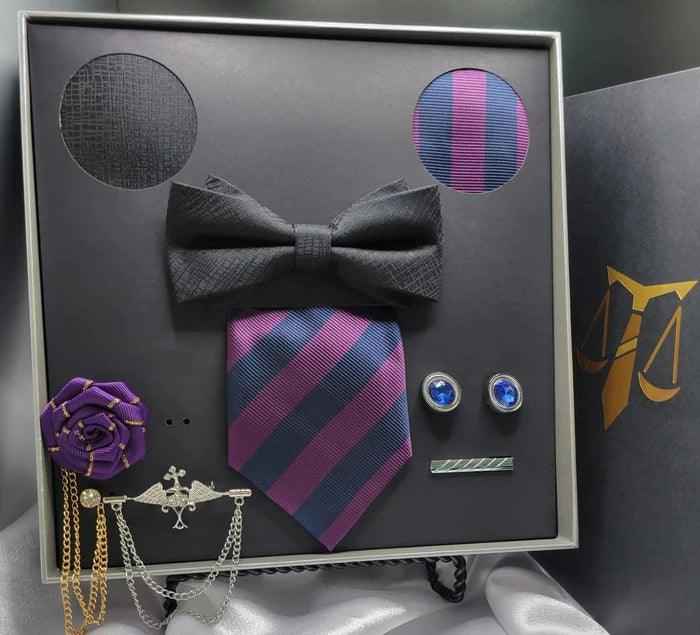 The Magistrate - Purple & Navy Complete Look Set