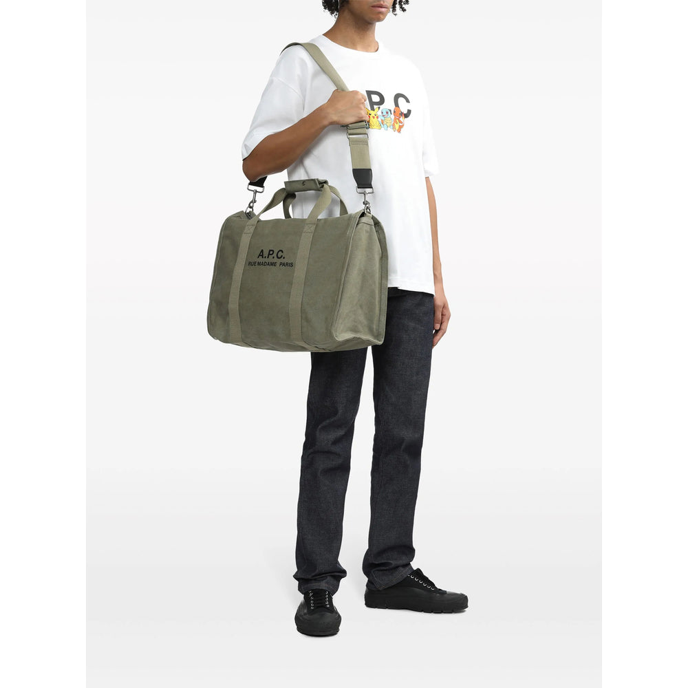 Khaki Green Cotton Canvas Bum Bag