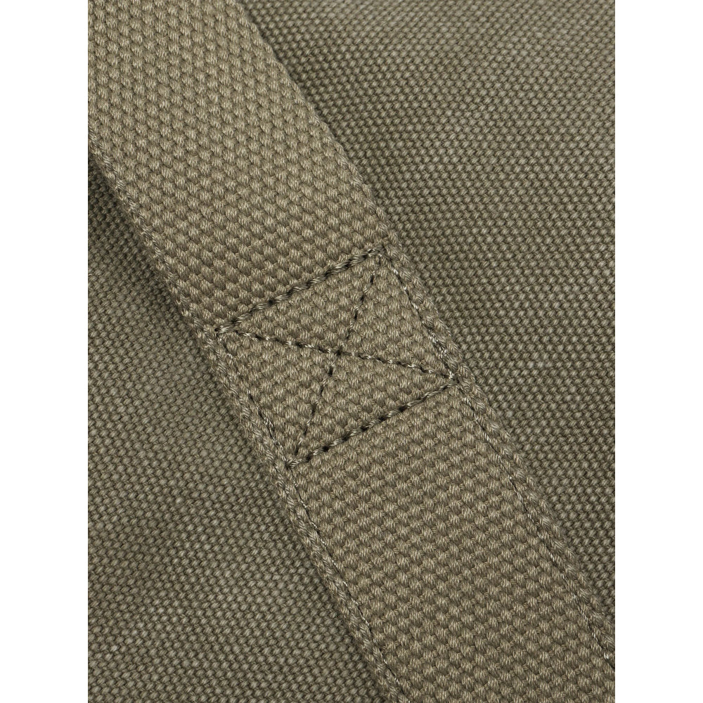 Khaki Green Cotton Canvas Bum Bag