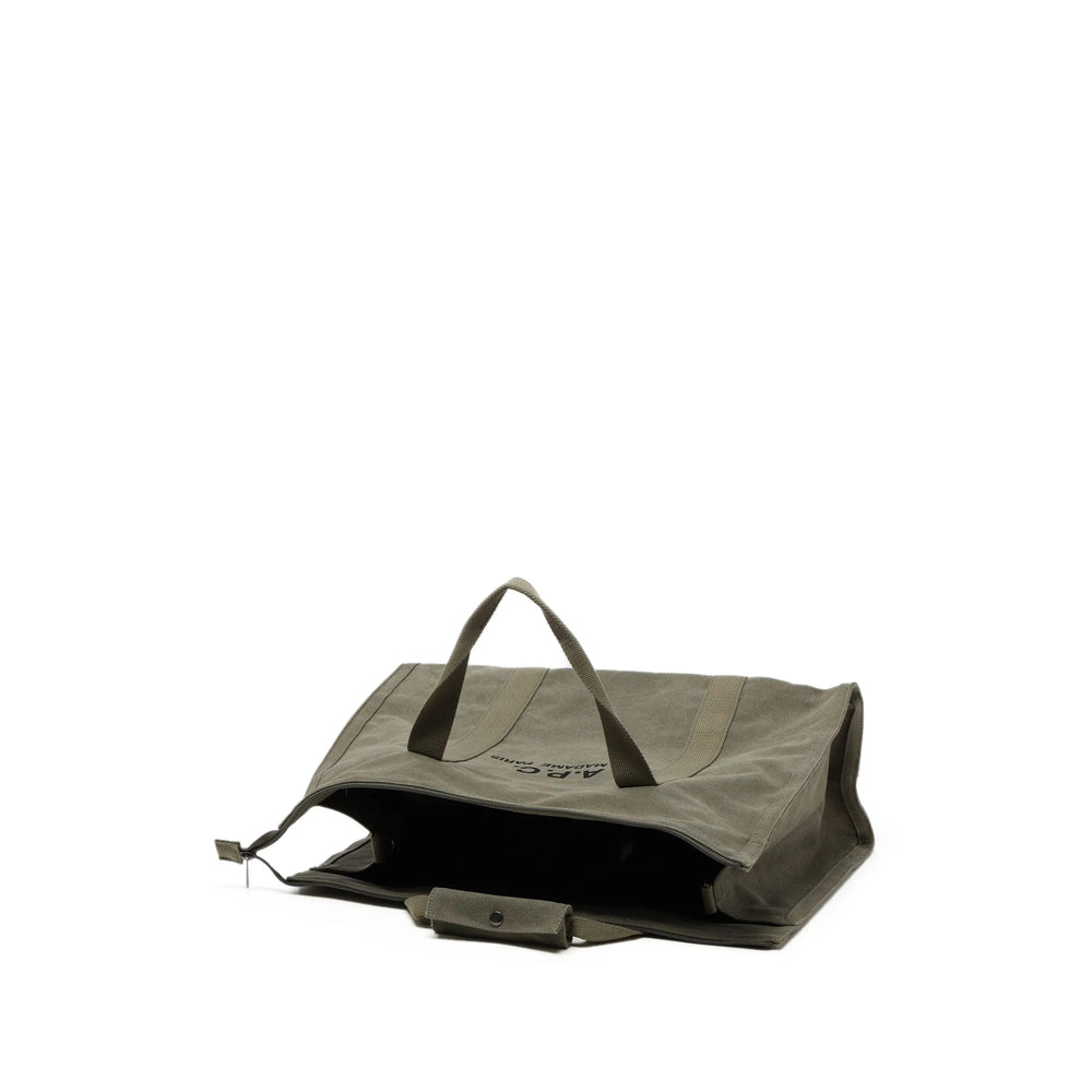 Khaki Green Cotton Canvas Bum Bag