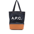 Bum Bag Denim Calf Leather Blue/Brown