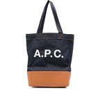 Bum Bag Denim Calf Leather Blue/Brown