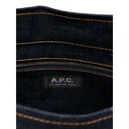 Bum Bag Denim Calf Leather Blue/Brown