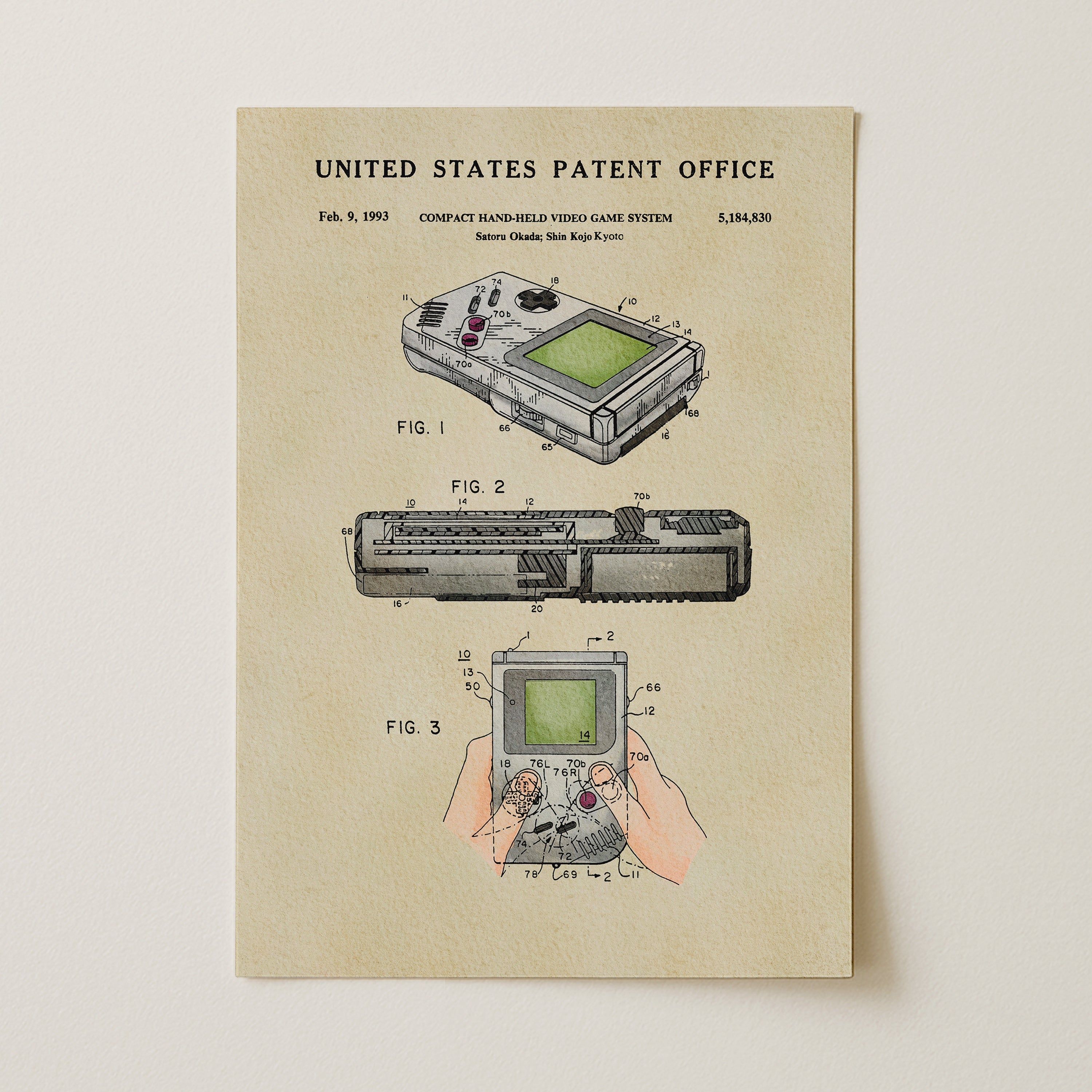 Retro Handheld Video Game Controller (1993)