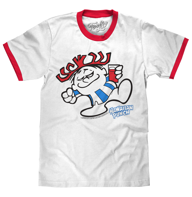 Hawaiian Punch Ringer T-Shirt - White/Red
